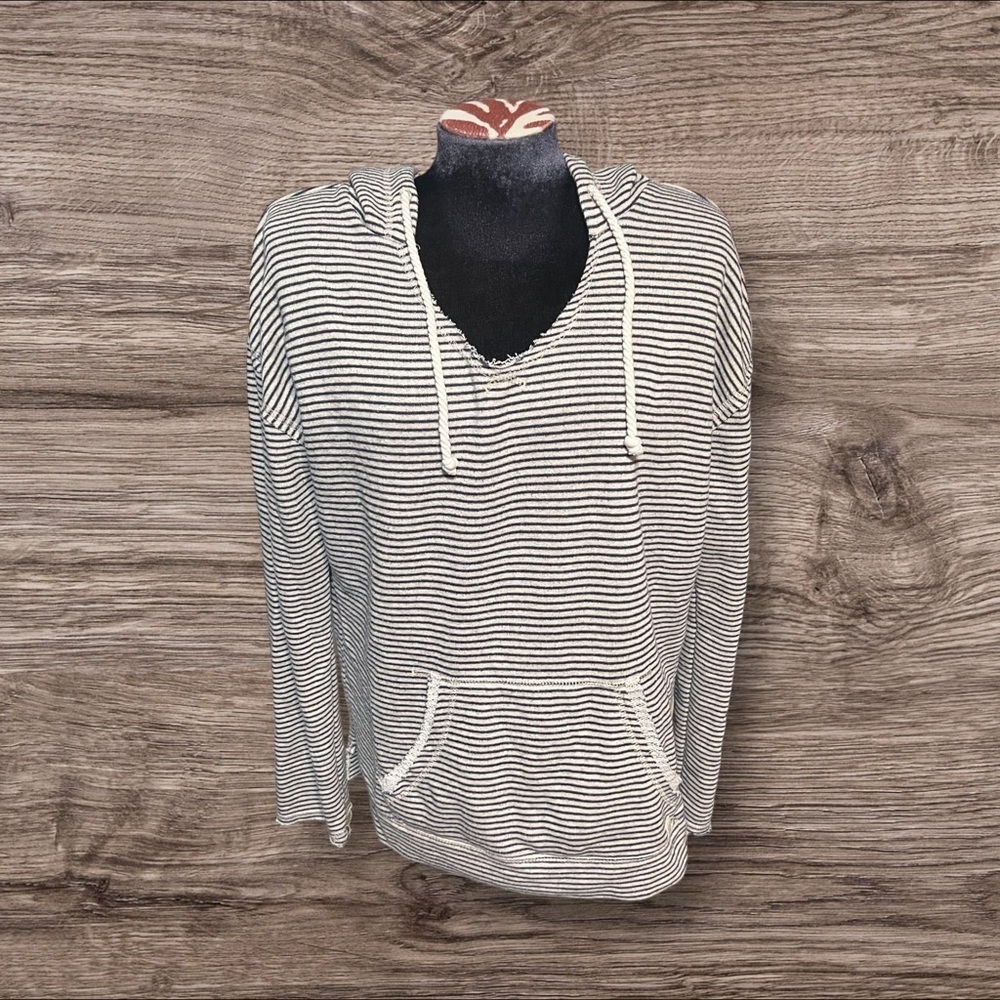 Billabong Women’s Striped Hoodie Sweatshirt Size Large